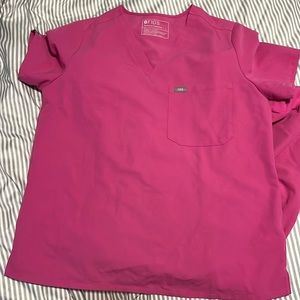 Electric orchid large one pocket top worn twice before getting a new job
